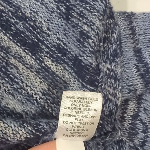 J. Jill Womens Sweater Large Blue Long Line Duster Cardigan - Picture 8 of 10